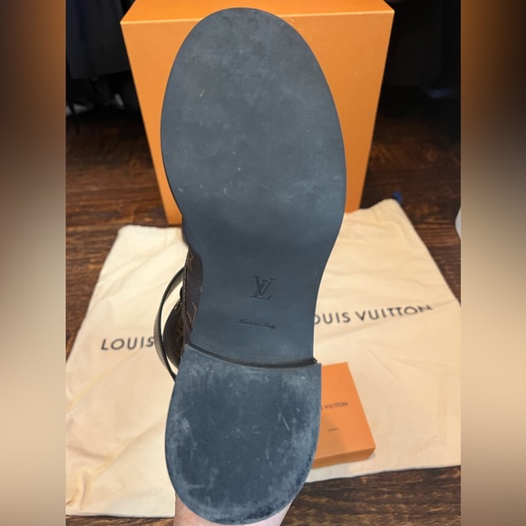 LV Wonderland Flat Ranger Boots Monogram Carvas Calf leather size 38 - Picture 11 of 16